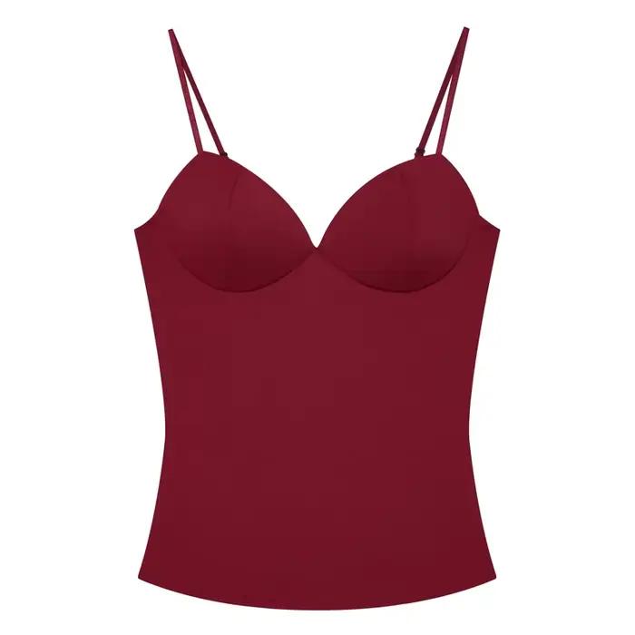 Corset dames haut à licou pour femme élégant femme hauts femme été Camis hauts avec bretelles body h