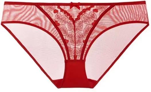 Ensemble de soutien-gorge en dentelle rouge ultra-mince de qualité supérieure pour femme, lingerie d