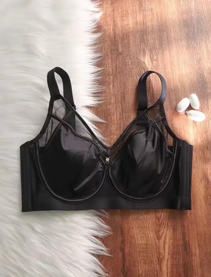 Soutien-gorge minimaliste amincissant, grande tasse, couverture complète en Satin, élégant, Flexible