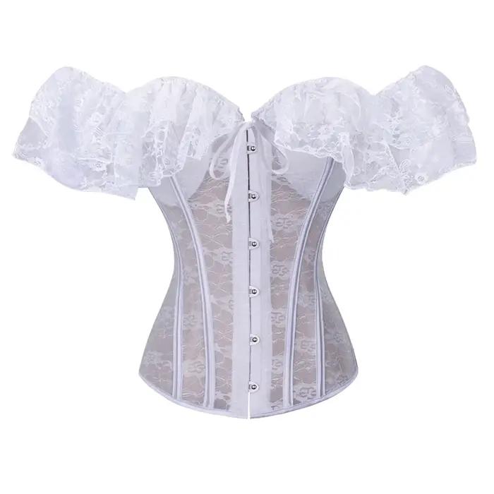 Dentelle Corset Top Femmes Shapewear Fajas Taille Formateur Minceur Lingerie Blusas Body Shaper Femm