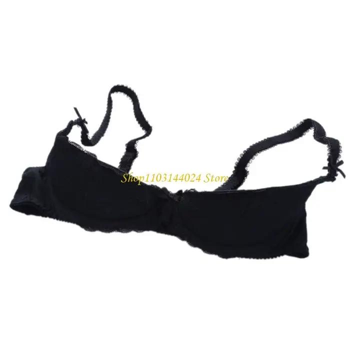 Soutien-gorge Balconette pour femmes avec effet Push Up 1/4 tasse soutien-gorge en dentelle à armatu