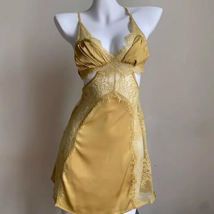 Chemises de nuit françaises élégantes pyjamas romantiques femmes robe de nuit fronde chemise de nuit