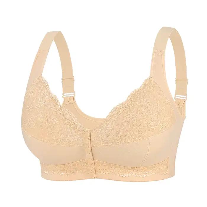 A-G Cup femmes grande taille soutien-gorge fermeture avant Push Up sans fil brassière Sexy sans fil 