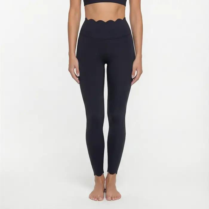 FUBEIKE femmes Yoga dentelle pantalons longs sensation nue serré hanche-levage minceur pantalons de 