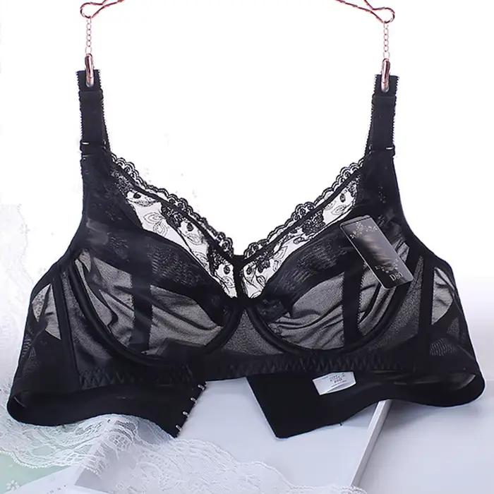 Soutien-gorge Transparent grande taille pour femmes, couverture complète, Non rembourré, à armatures