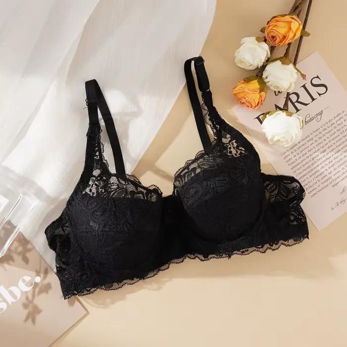 Femmes Sexy dentelle soutien-gorge rembourré broderie brassière Bralette Push Up soutiens-gorge gran