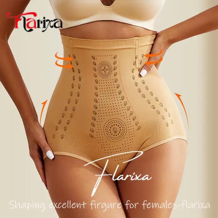 Flarixa sans couture ventre ventre Shaper culotte taille haute ventre plat façonnage pantalon pour f