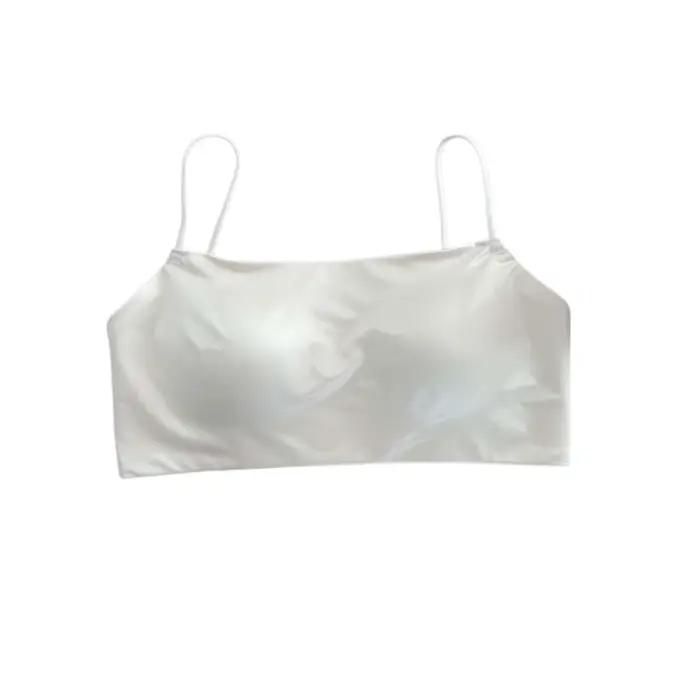 Soutien-gorge sans fil en satin à fines bretelles, imprimé léopard, col bateau, pour femme, antichoc