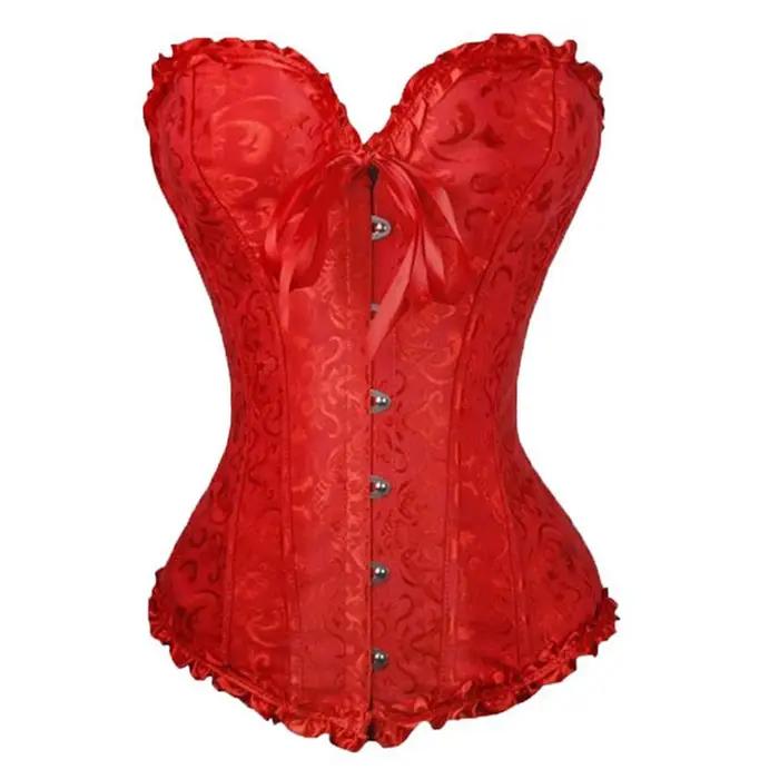Haut bustier en dentelle florale pour femme, corset sexy, taille saillante, costume de rencontre de 