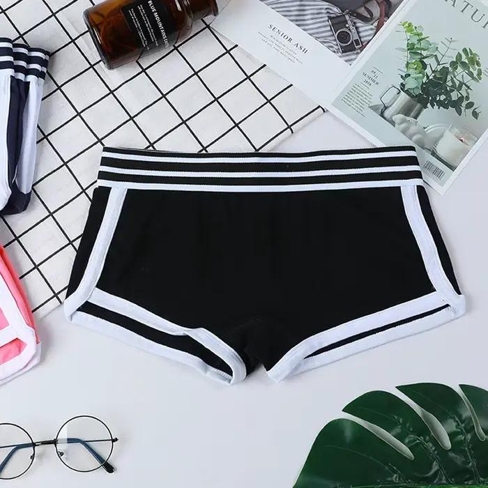 1 pièce femmes culottes femme Boxer Boyshort taille basse Sport sous-vêtements confortables et respi