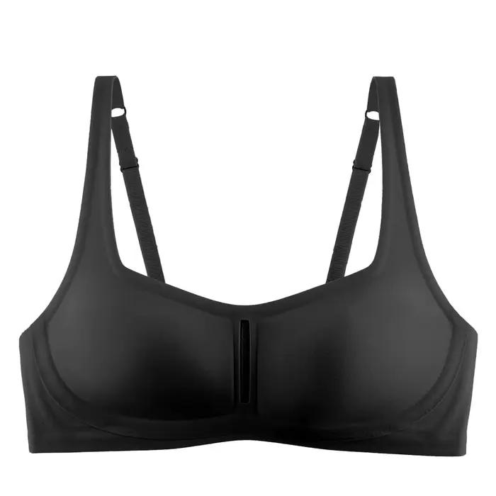 Soutien-gorge Quotidien Sans Armature en Gel Transparent, Col Carré, Dos Droit, Bonnets Fixes, Brete