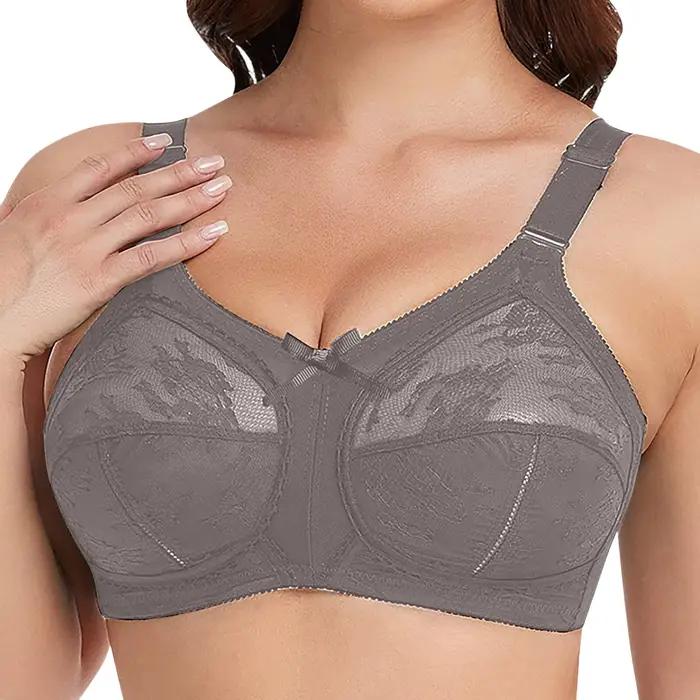Soutien-gorge grande minimiseur en dentelle pour femmes, grande taille, Sexy, sans doublure, couvert