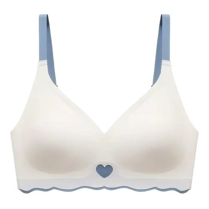 Soutien-gorge sans fil ajusté, antichoc, effet push-up, sans coutures, pour le sport et la course à 