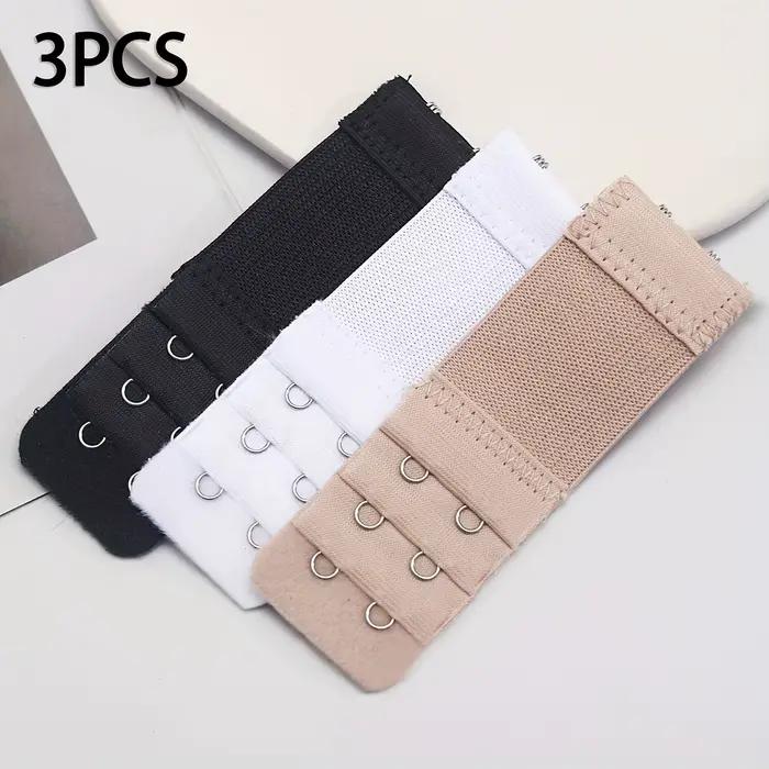 Ensemble d'extenseurs de soutien-gorge 3Bra, crochets élastiques réglables pour accessoires de linge