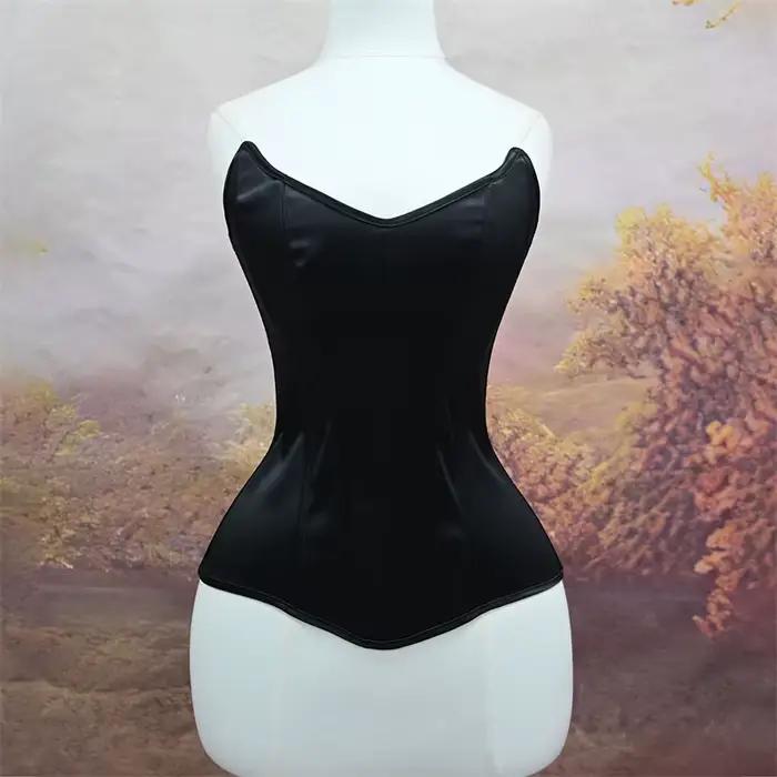 Corset Bustier pour femmes, avec surbuste de l'abdomen, corsage Vintage, serré, à lacets, façonnant 