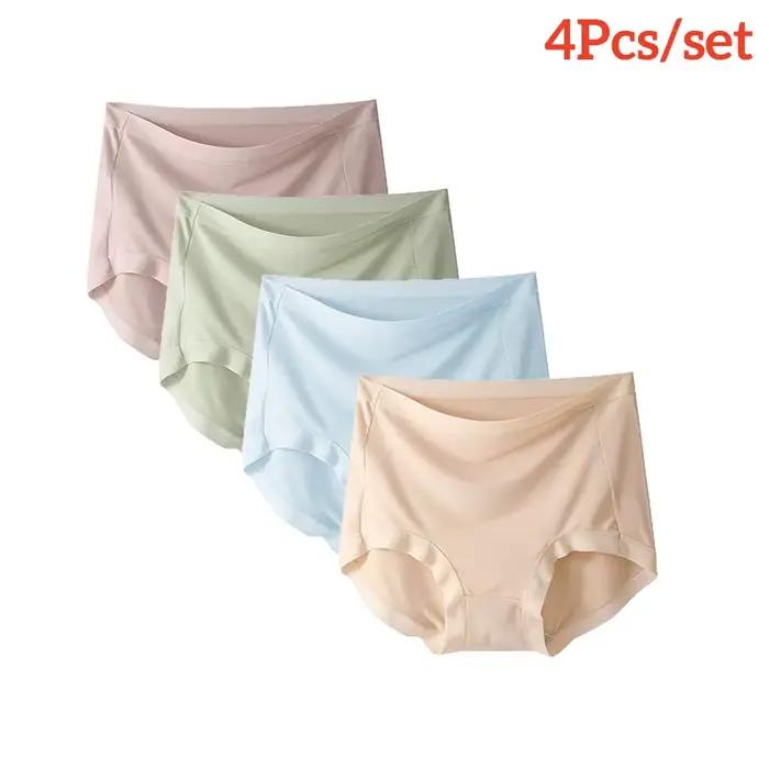 4 pièces/ensemble Modal taille haute culottes pour femmes respirant femme fille slips confortable do