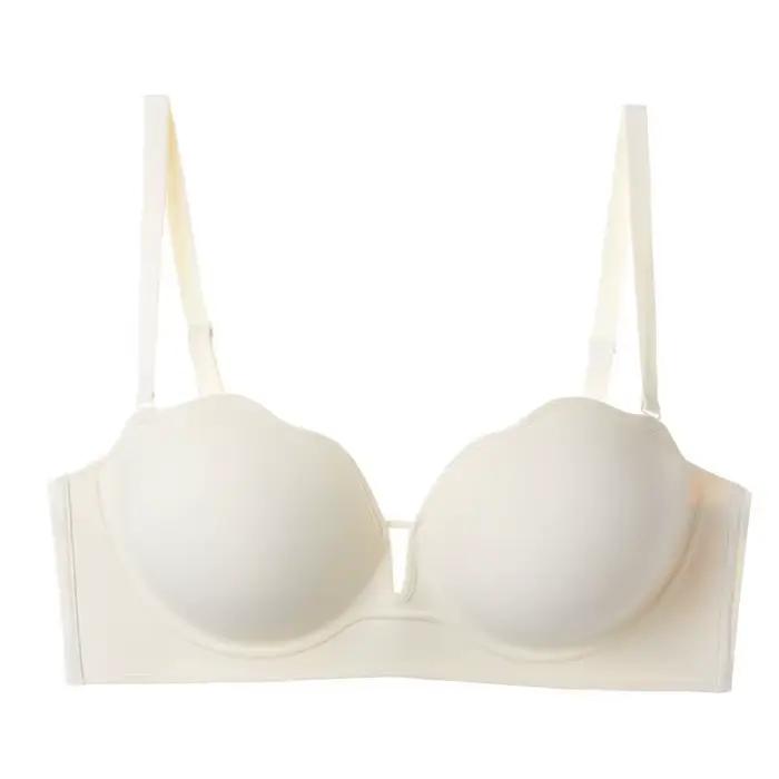 Soutien-gorge sans bretelles Ultra Push Up, 10cm, poignée antidérapante, bonnet de paume, haut tubul