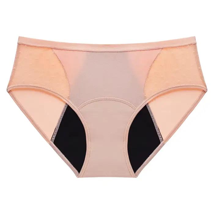 Culotte menstruelle en coton anti-fuite, grande taille, 4 couches, culotte absorbante à flux lourd p