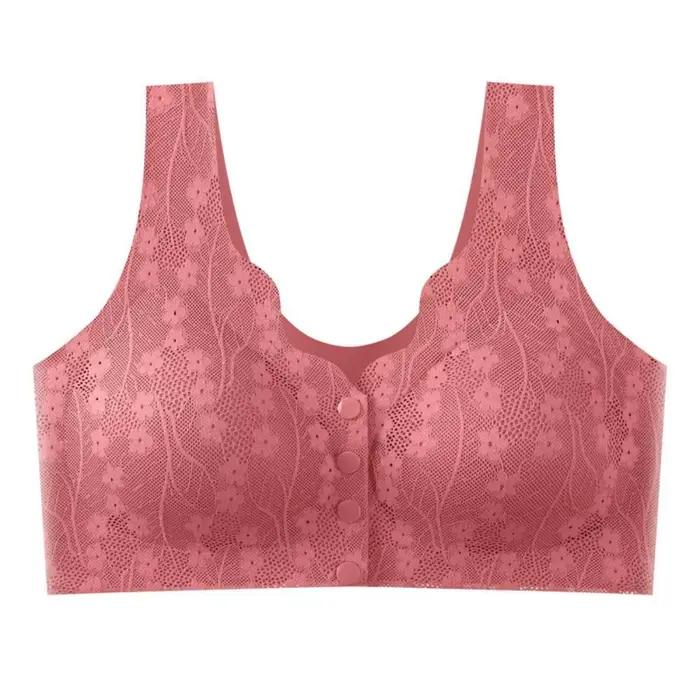 Soutien-gorge sans armatures en dentelle sexy, confortable et fin pour femmes âgées, soutien-gorge d