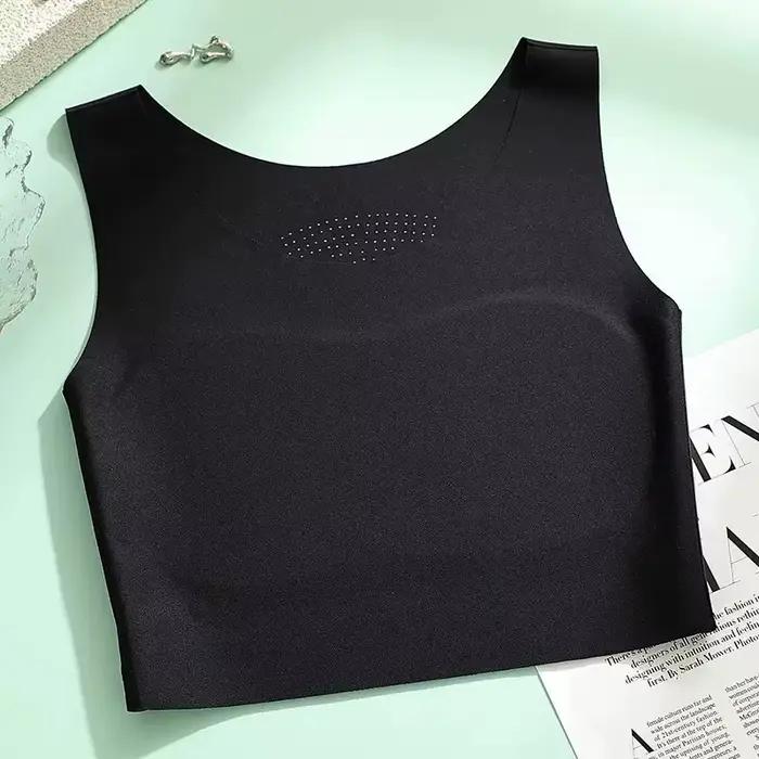 Nouveau soutien-gorge sans couture avec ajustement Invisible, larges bretelles, haut tubulaire confo