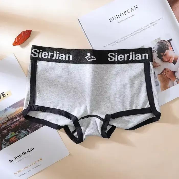 Culotte de sport en coton pour femmes, sous-vêtements féminins, taille moyenne, sous-vêtements confo
