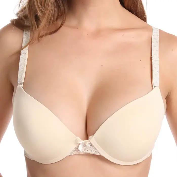 Beauwear-Soutien-gorge en dentelle pour femme, sous-vêtement simple, solide, non rembourré