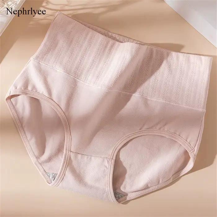 Culottes en coton pour femmes, sous-vêtements sans couture, doux, sexy, taille haute, lingerie, P430
