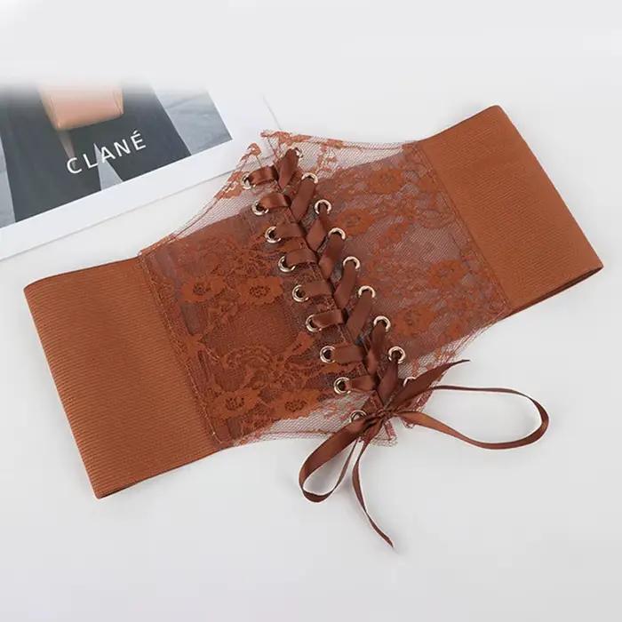 Ceinture Corset à Lacets pour Femmes à la Mode, Style Rétro pour Femmes Convient aux Tenues Décontra