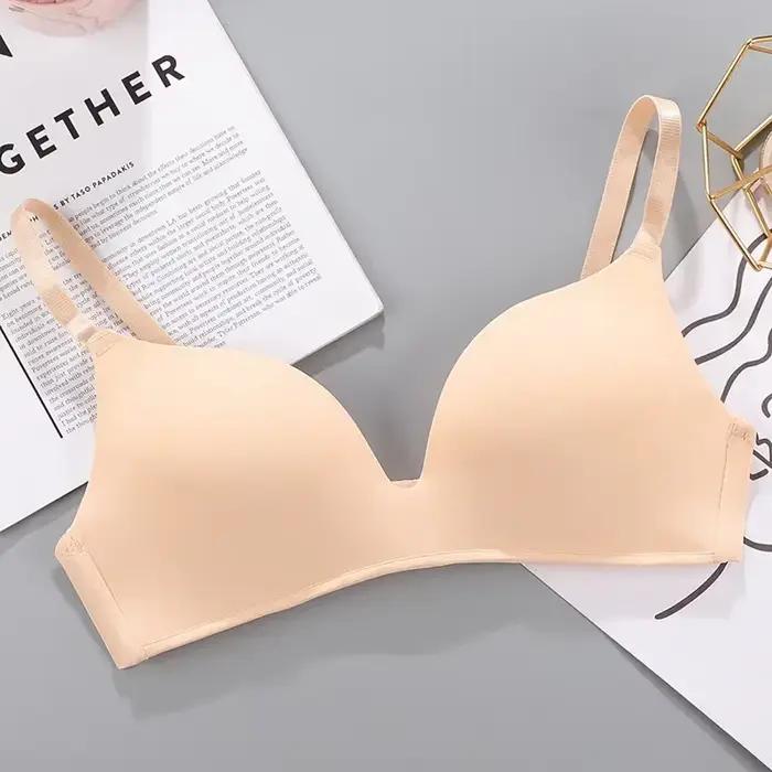 Femmes soutien-gorge sans couture Sexy sans fil Push Up sous-vêtements filles étudiants respirant mi