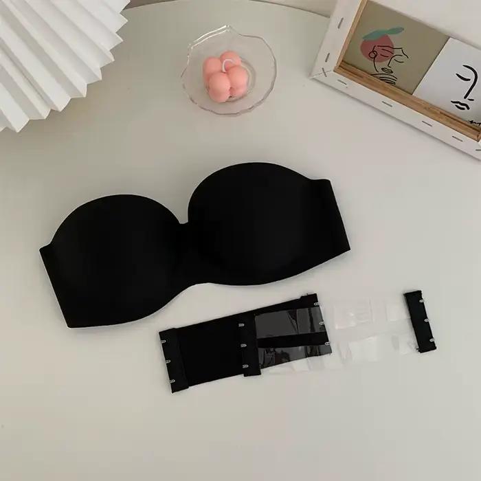 Femmes Sexy soutien-gorge sans bretelles Push Up sans fil soutiens-gorge bustier tubulaire anti-déra