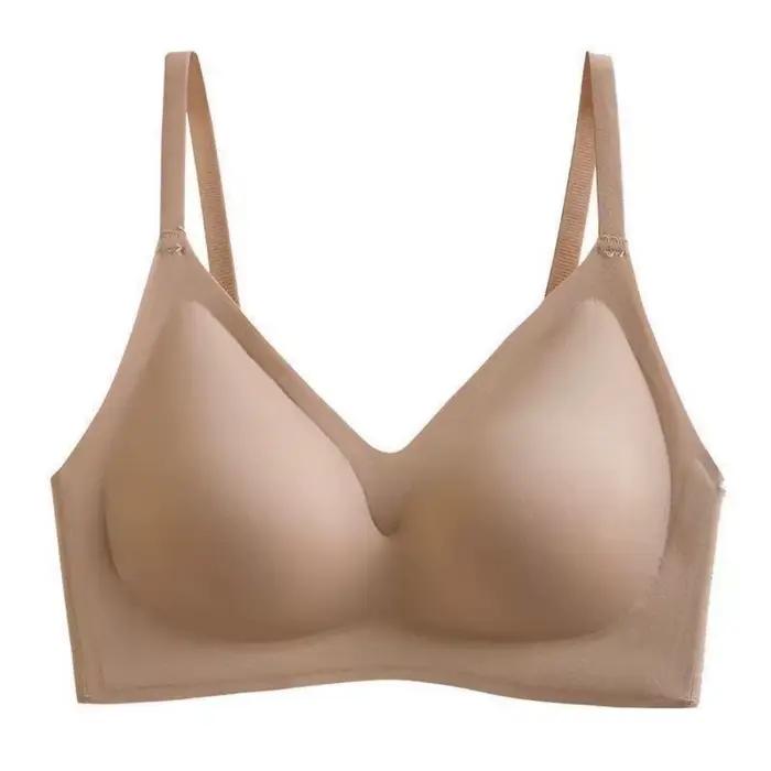 Soutien-gorge sans fil push-up confortable, effet galbant, soutien doux, avec coussinets en latex, b