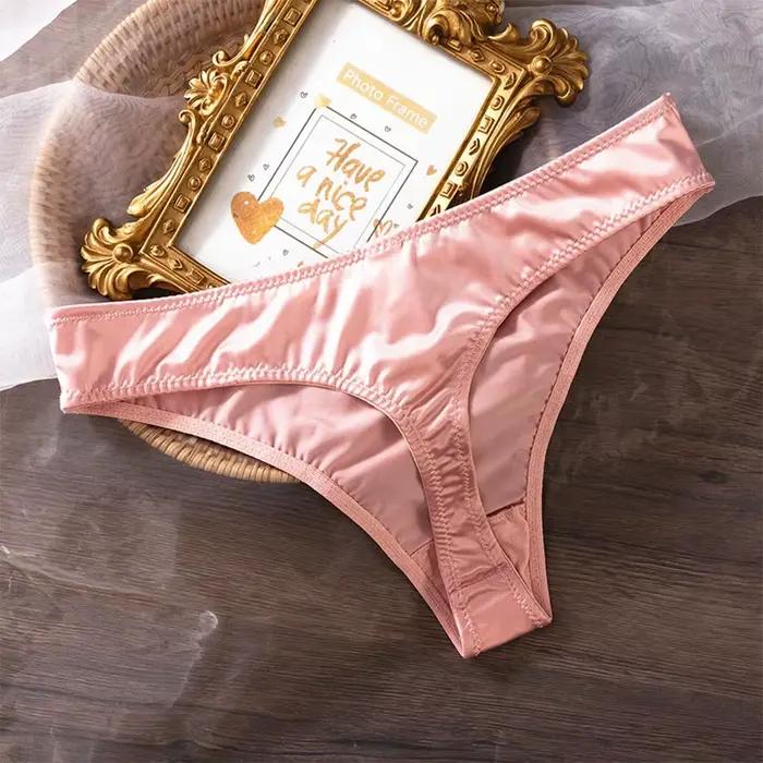Culottes Extensibles pour Femmes, Respirantes, Taille Basse, en Soie Glacée, Séchage Rapide, Douces 
