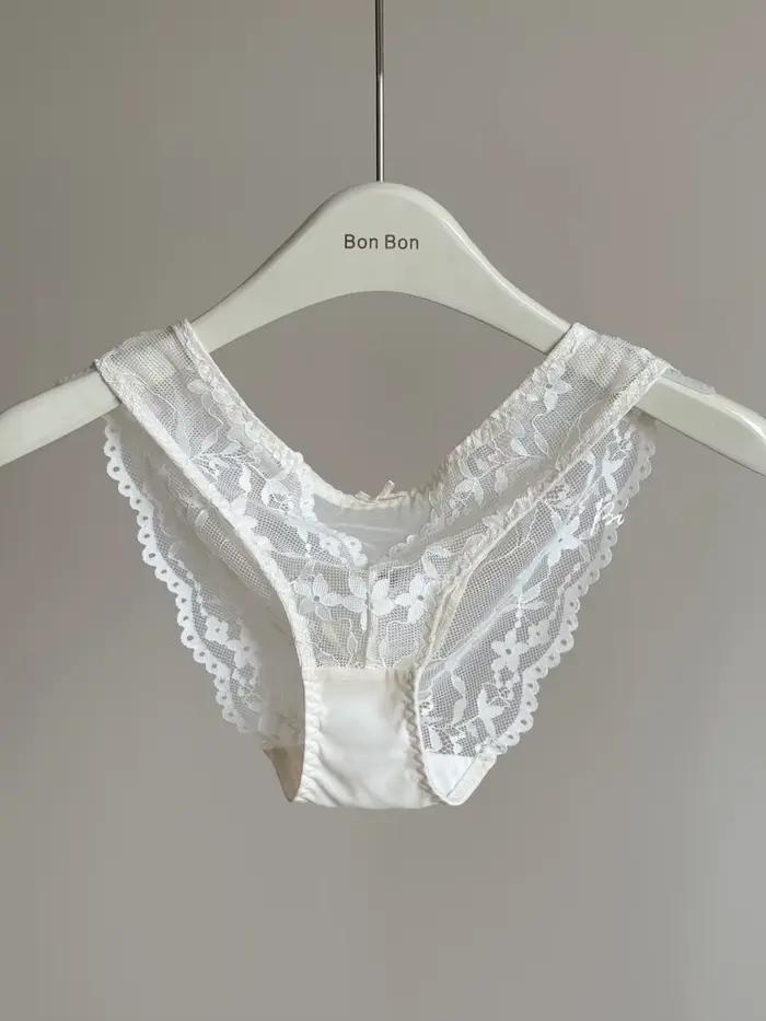 Ensemble soutien-gorge et culotte sexy en dentelle fine pour femme – Collection été, doux, respirant