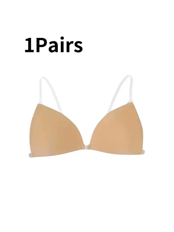 Soutien-gorge collant pour femmes, dos nu, robe de mariée, plongeant en Silicone, col en U profond, 