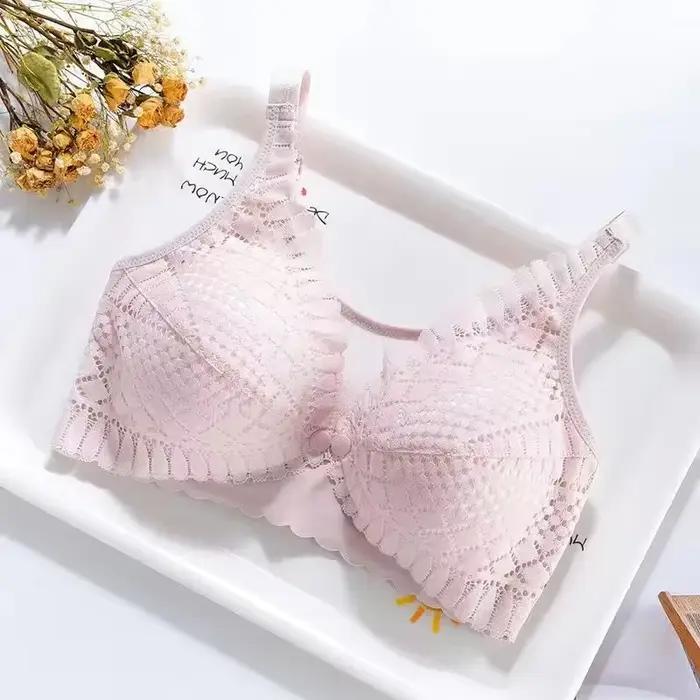 Soutien-gorge d'allaitement d'été grande taille-fermoir ouvert sur le devant, soutien-gorge de mater