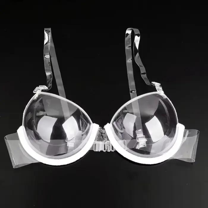 Soutien-gorge push-up transparent à bretelles réglables pour femme, soutien-gorge invisible ultra-fi