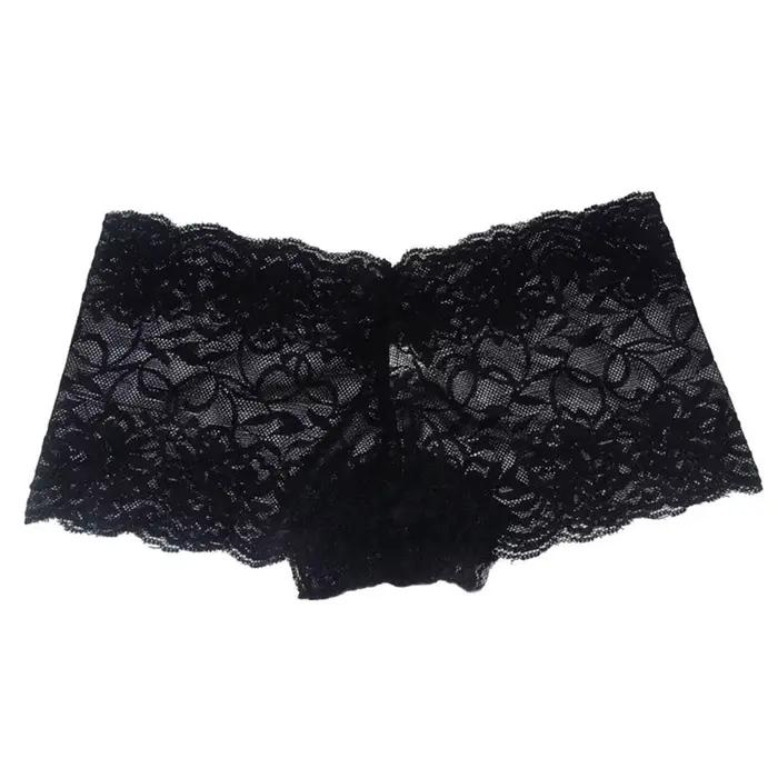 Culottes fines en dentelle pour femmes, sous-vêtements d'été bon marché, shorts transparents confort