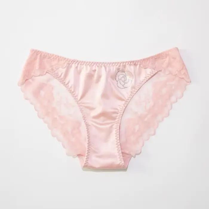 Culotte Sexy en Dentelle de Style Français pour Femme, en Satin, Confortable, Sans Couture, Décorati