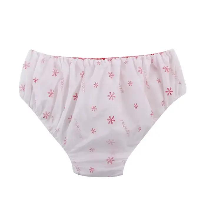 Sous-vêtements jetables en coton pour femmes, culottes post-partum pour voyage, sous-vêtements non t