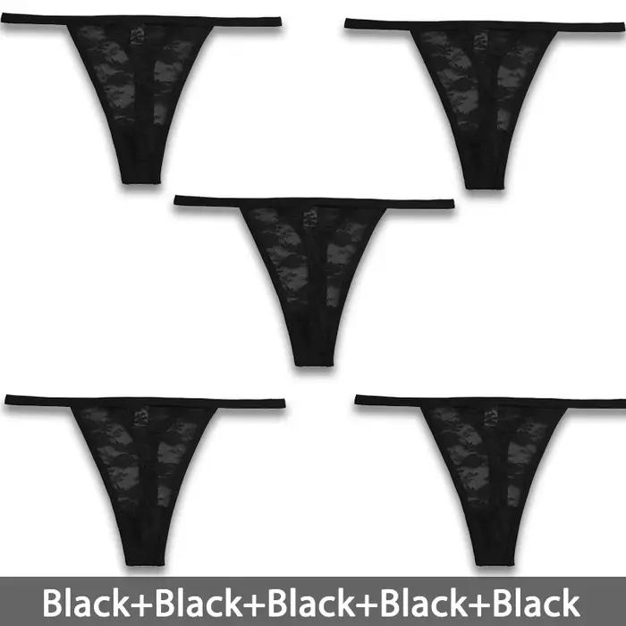 5 pièces/ensemble sous-vêtements pour femmes culottes en dentelle Lingerie florale femme culotte Sex