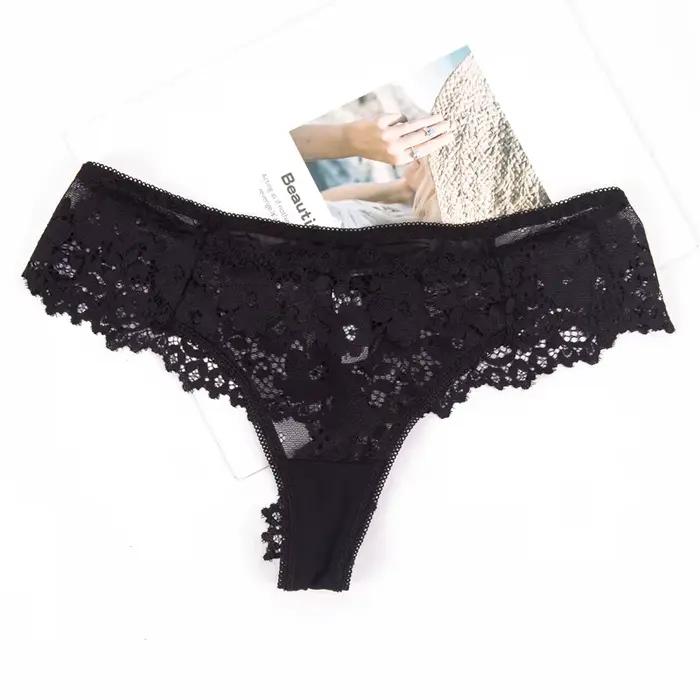 Nouvelles femmes Sexy dentelle culottes sous-vêtements Femme taille basse Culottes Femme Bragas Muje