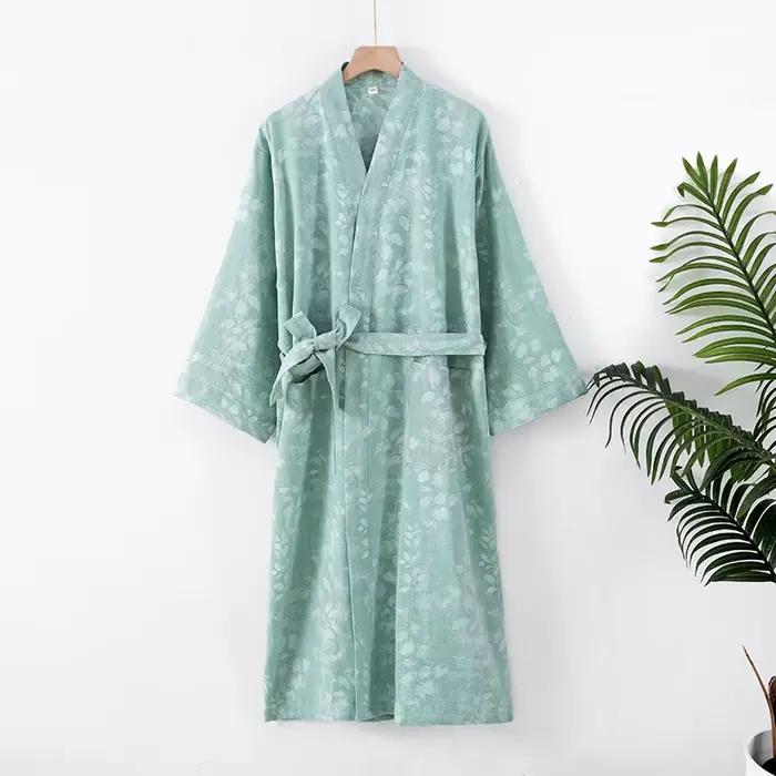 Chemise de nuit en coton et lin pour femmes, Robes fines, peignoirs décontractés, confortables et re