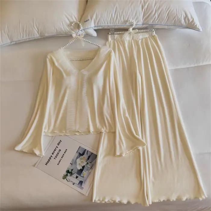 Pyjama d'hiver pour femme, ensemble de vêtements de nuit en velours et polaire, épais et chaud, cost