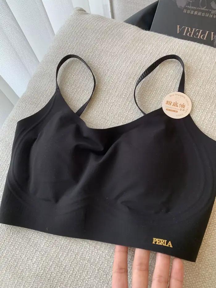 Soutien-gorge sans fil uni de style français pour femme, sous-vêtement doux et confortable, respiran