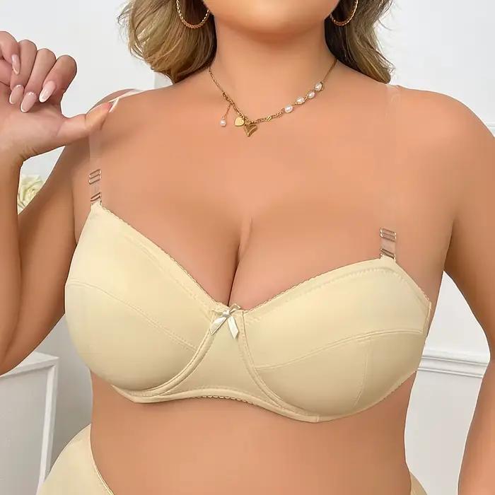 BEAUWEAR – soutien-gorge Invisible sans bretelles, Simple, sans doublure, avec fil, dos nu, grande t
