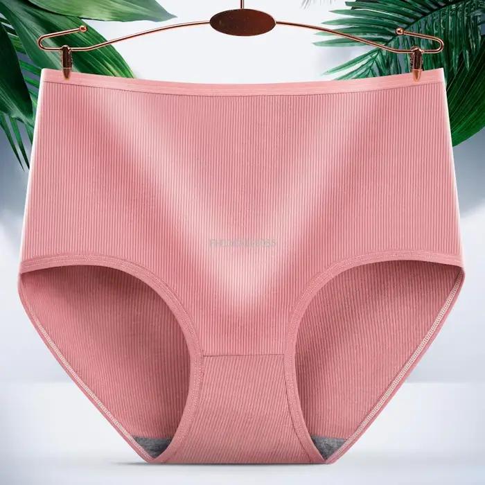 Culotte en coton taille haute pour femme, sous-vêtements féminins, modèle de fesse de transport du v