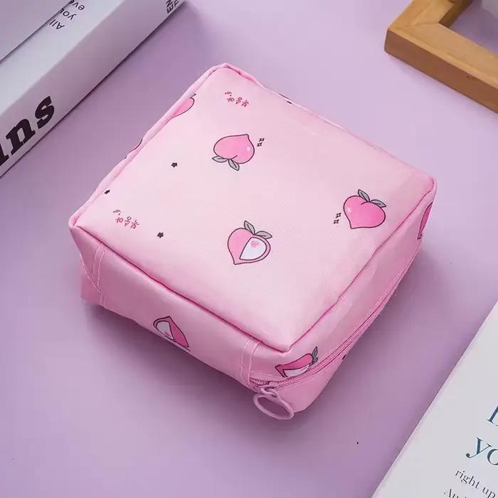 Sac de rangement pour serviettes hygiéniques et tampons femme, pochette organisateur portable étanch