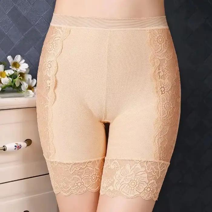 Shorty de sécurité sans couture pour femme, taille haute, extensible, amincissant, lingerie d'été