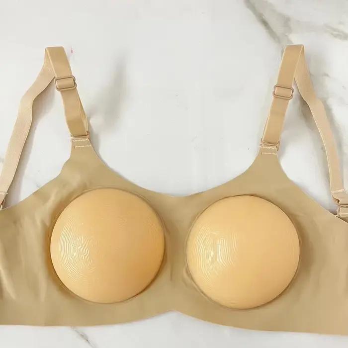 Soutien-gorge prothétique de sein femme fausse dame hommes plus grand petit coussin de poitrine sout