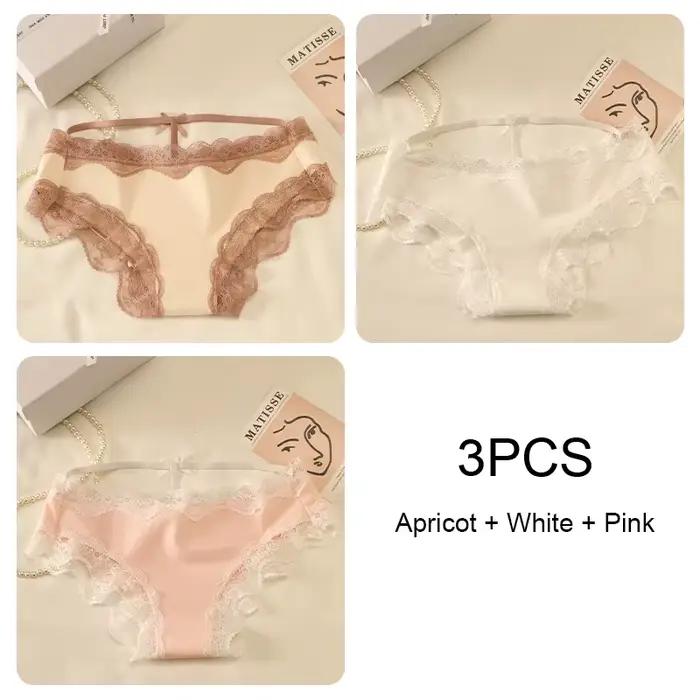 Ensemble de culottes sans couture pour femmes, slips en coton, sous-vêtements, Lingerie Sexy en dent